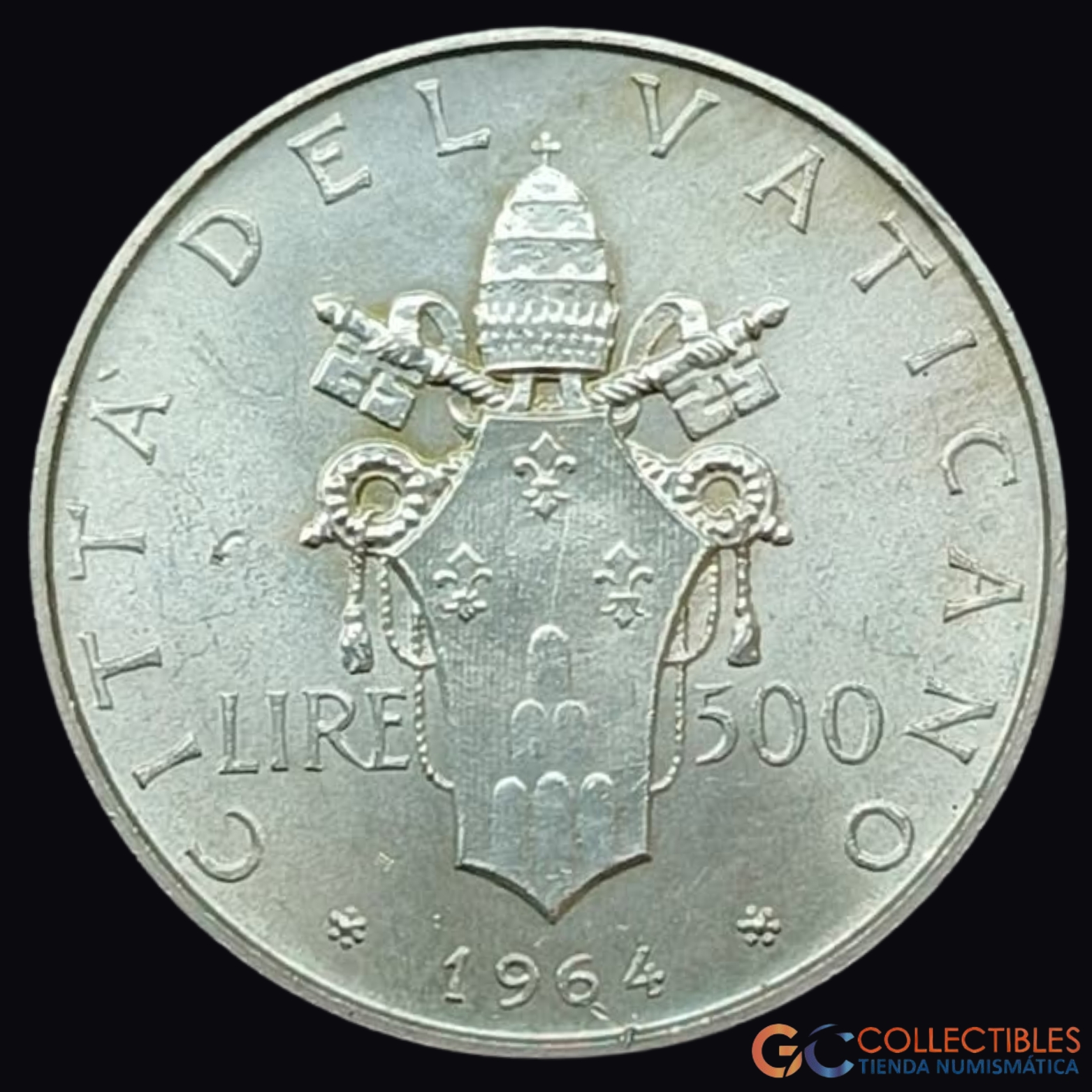 Lote 0208 - Ciudad del Vaticano – 500 Liras 1964 - Image 2