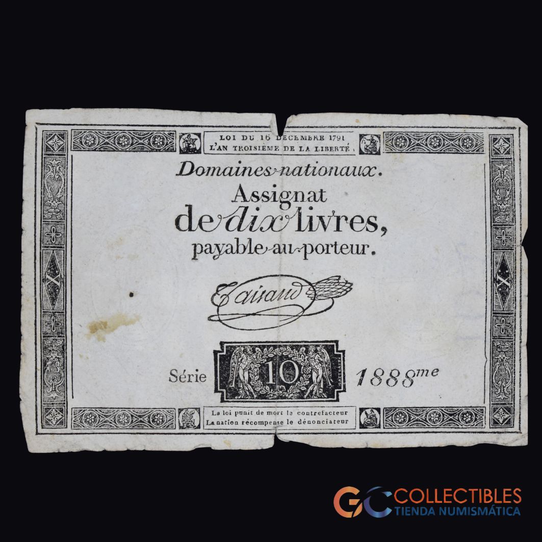 LOTE 1004 - Europa/Francia - 10 Livres – 1792