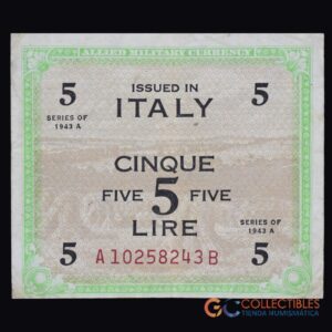 LOTE 1008 - Europa/Italia - 5 Lire – 1943