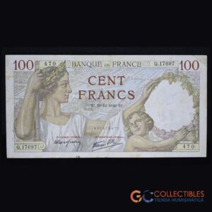 LOTE 1012 - Europa/Francia -100 Francs – 19.12.1940