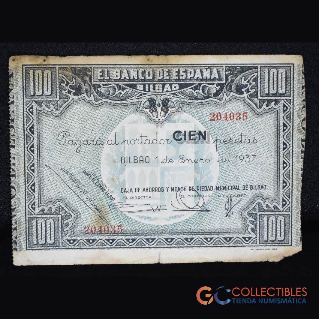 LOTE 1014 - Europa/España - 100 Pesetas – 01.01.1937