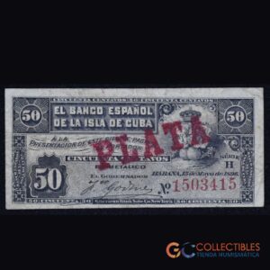 LOTE 1016 - América/Cuba - 50 Centavos – 1896