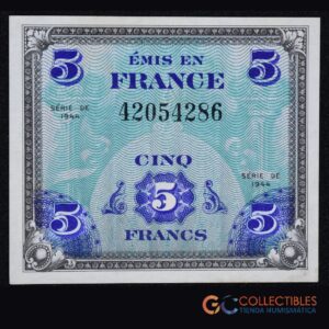 Lote 1021 - Europa/Francia - 5 Francs – 1944