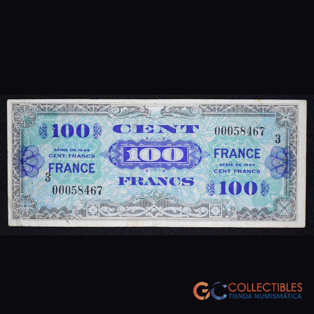 Lote 1022 - Europa/Francia - 100 Francs – 1944