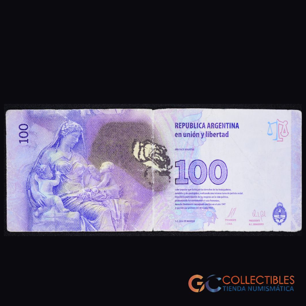 Lote 1023 - América/Argentina - 100 Pesos – 2015 -  Rosa Negra