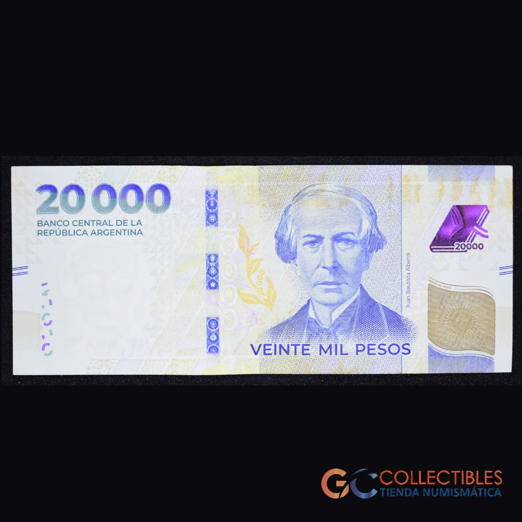 Lote 1027 - América del Sur/Argentina - 20.000 Pesos – 2024 con Error de Impresión