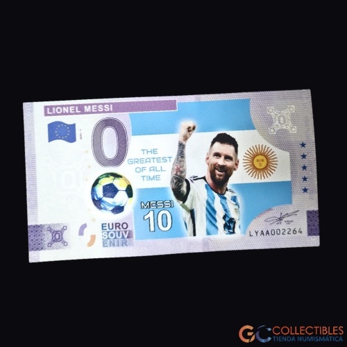 Lote 1056 – Europa/Euro Souvenir – Billete 0 Euro Lionel Messi
