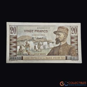 Lote 1058 – África/África Ecuatorial Francesa – 20 Francos 1947 (Pick 22)