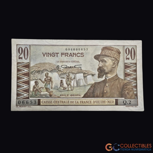 Lote 1058 – África/África Ecuatorial Francesa – 20 Francos 1947 (Pick 22)