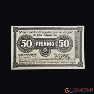 Lote 1059 – Europa/Alemania – Campo de Prisioneros de Minden 10 Pfennig 1917 (Campbell #3287)