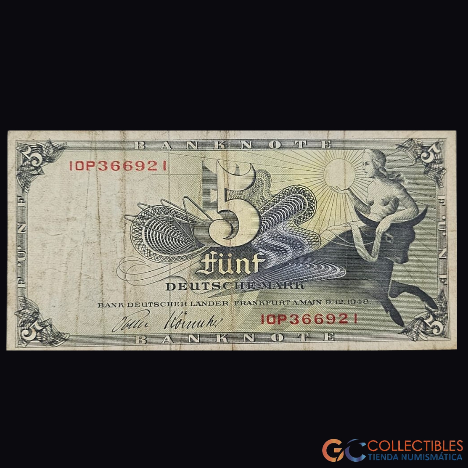 Lote 1063 – Europa/Alemania Federal – 5 Marcos 1948 (Pick 13i)