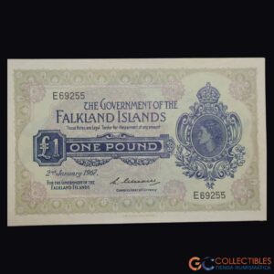 Lote 1076 – América/Islas Malvinas – 1 Libra 1967 (Pick 8a)