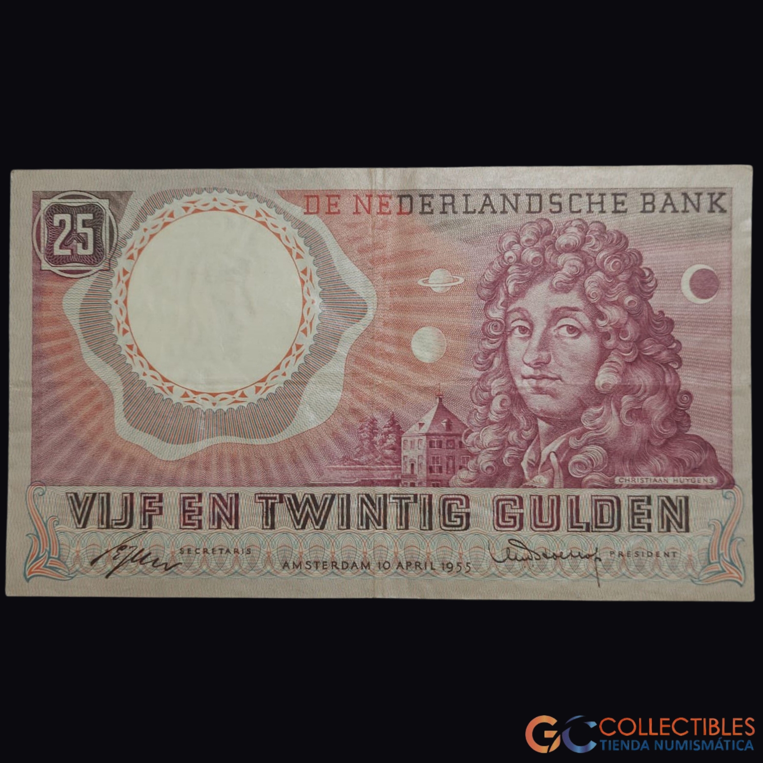 Lote 1079 – Europa/Países Bajos – 25 Gulden 1955 (Pick 87)