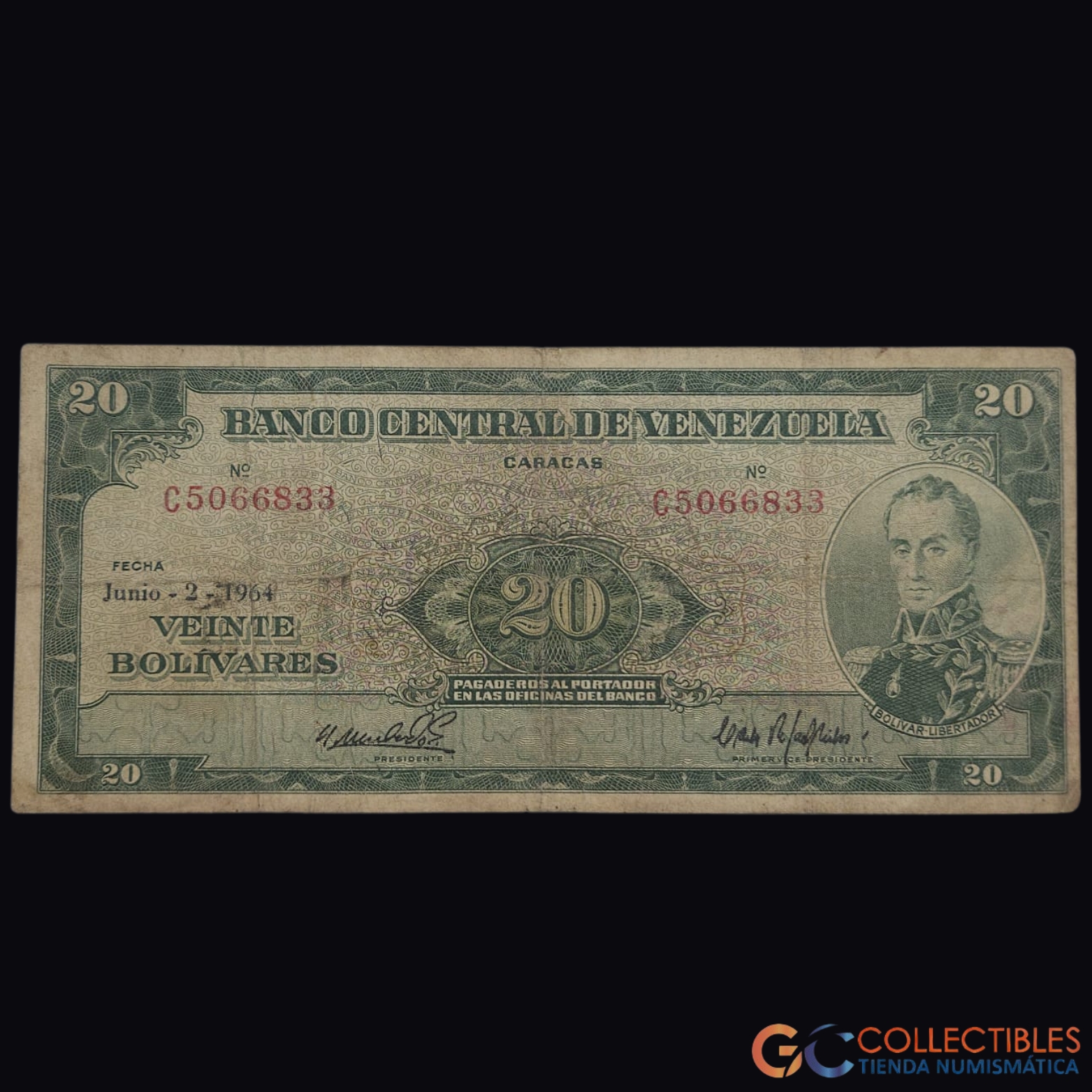 Lote 1085 - América/Venezuela - 20 Bolívares 1964