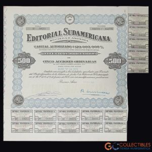 Lote 1104 - América del Sur/Argentina - Acción Editorial Sudamericana S.A. – 1968