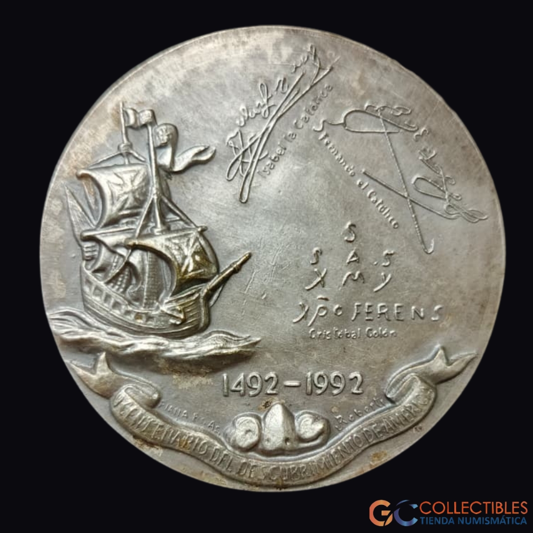 Lote 2005 - Medalla V Centenario del Descubrimiento de América