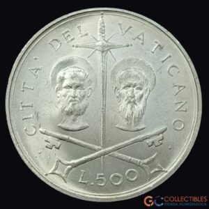 Lote 0209 - Ciudad del Vaticano – 500 Liras 1967