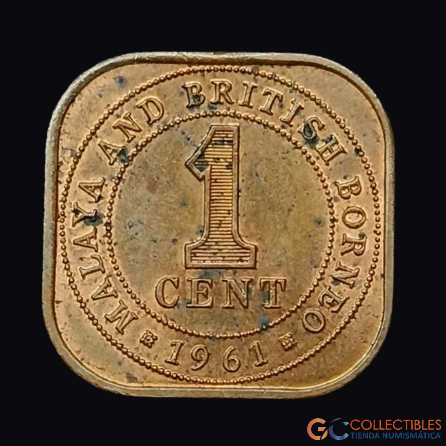 Lote 0220 - Malaya y Borneo Británico – 1 Centavo 1961
