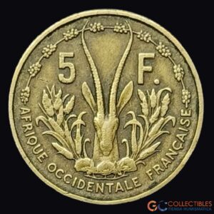 Lote 0222 - África Occidental Francesa – 5 Francos 1956