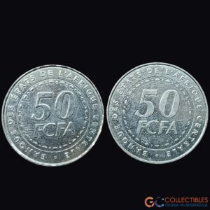 Lote 0224 - África Central (BEAC) – 50 Francos 2006 – Lote x 2 monedas