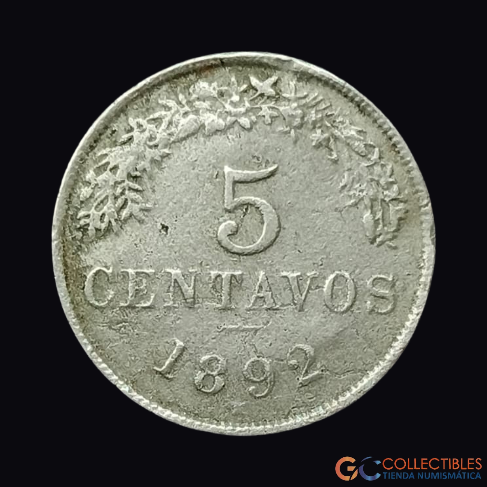 Lote 0237 - Bolivia – 5 Centavos 1892