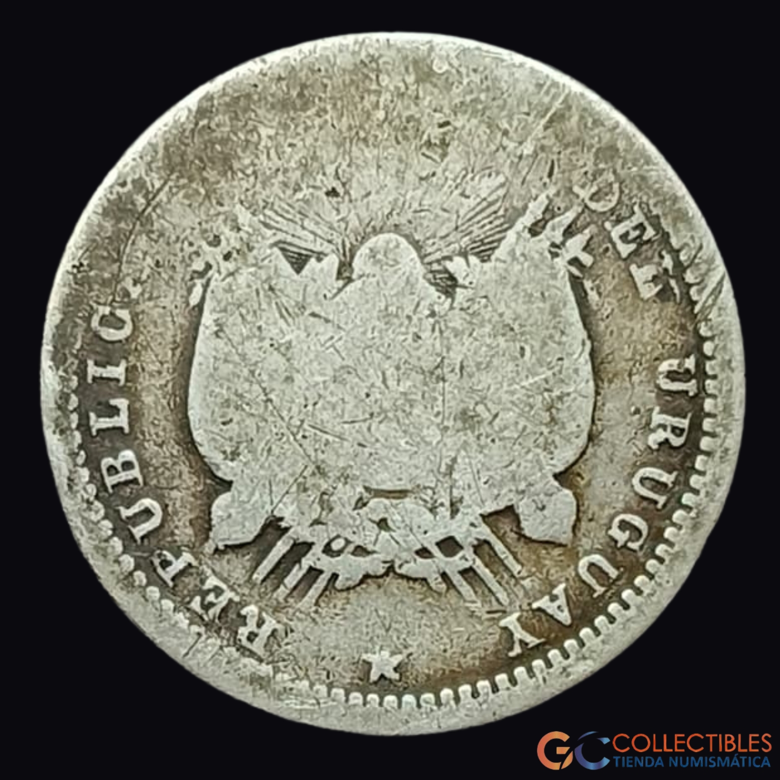 Lote 0249 - Bolivia – 10 Centavos 1877 (Copy) - Image 2