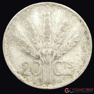 Lote 0256 - Uruguay – 20 Centésimos 1942