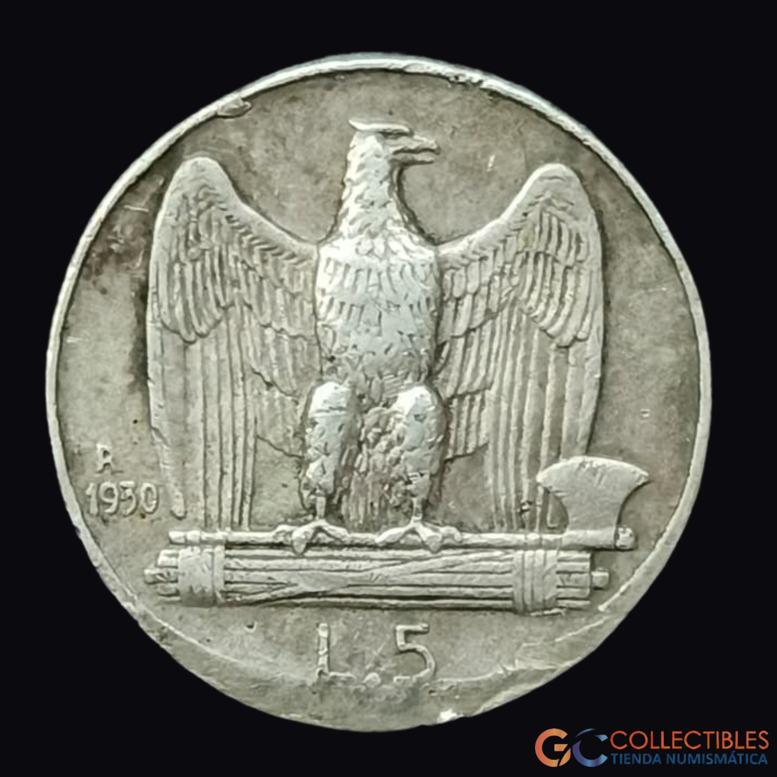Lote 0274 - Italia – 5 Liras 1927