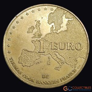 Lote 0275 - Francia – 1 Euro 1998 “Thomas Cook Bankers France”