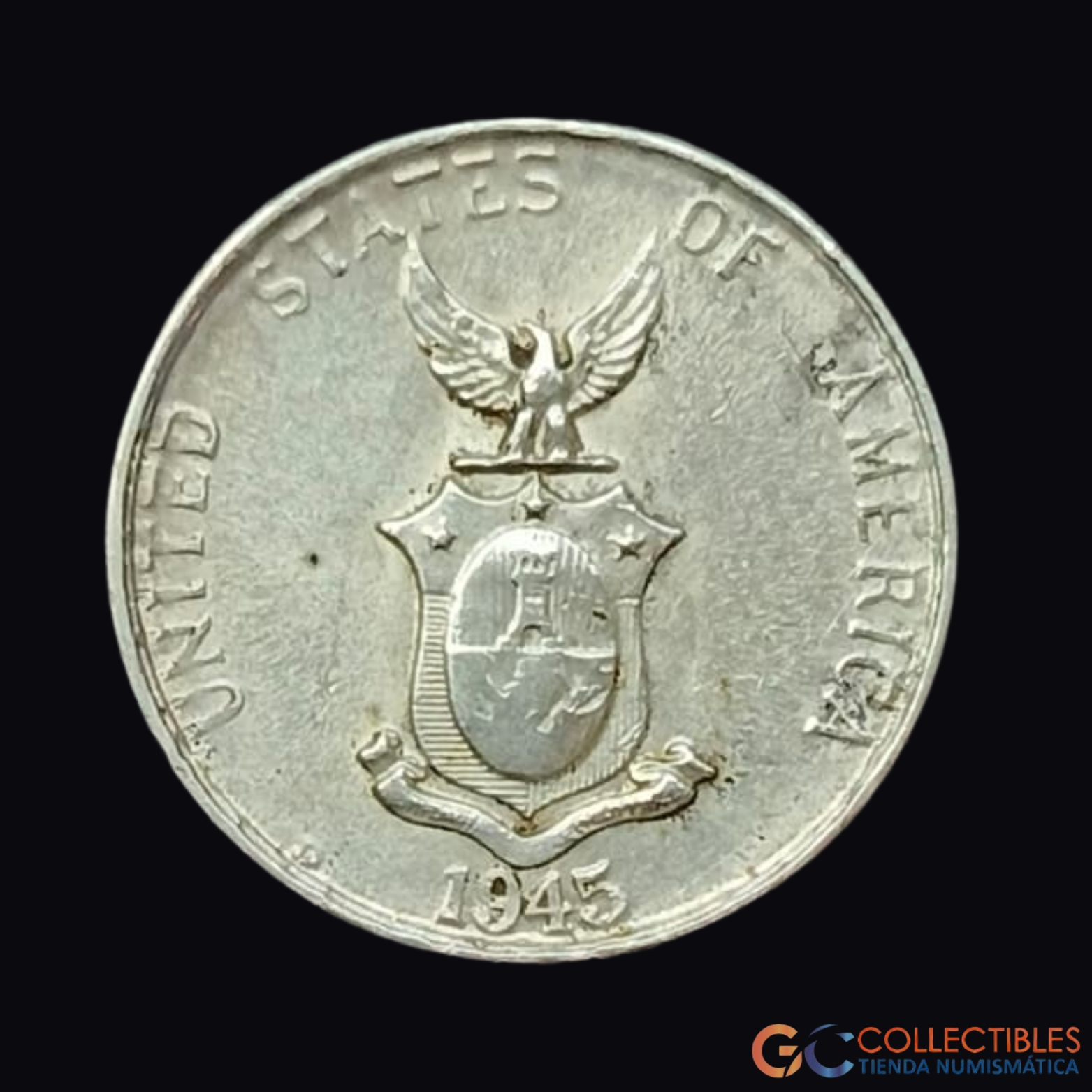Lote 0276 - Filipinas – 10 Centavos 1945 (Ceca D – Denver)