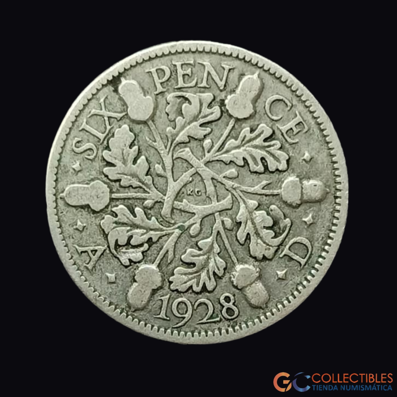 Lote 0278 - Reino Unido – 6 Peniques 1934