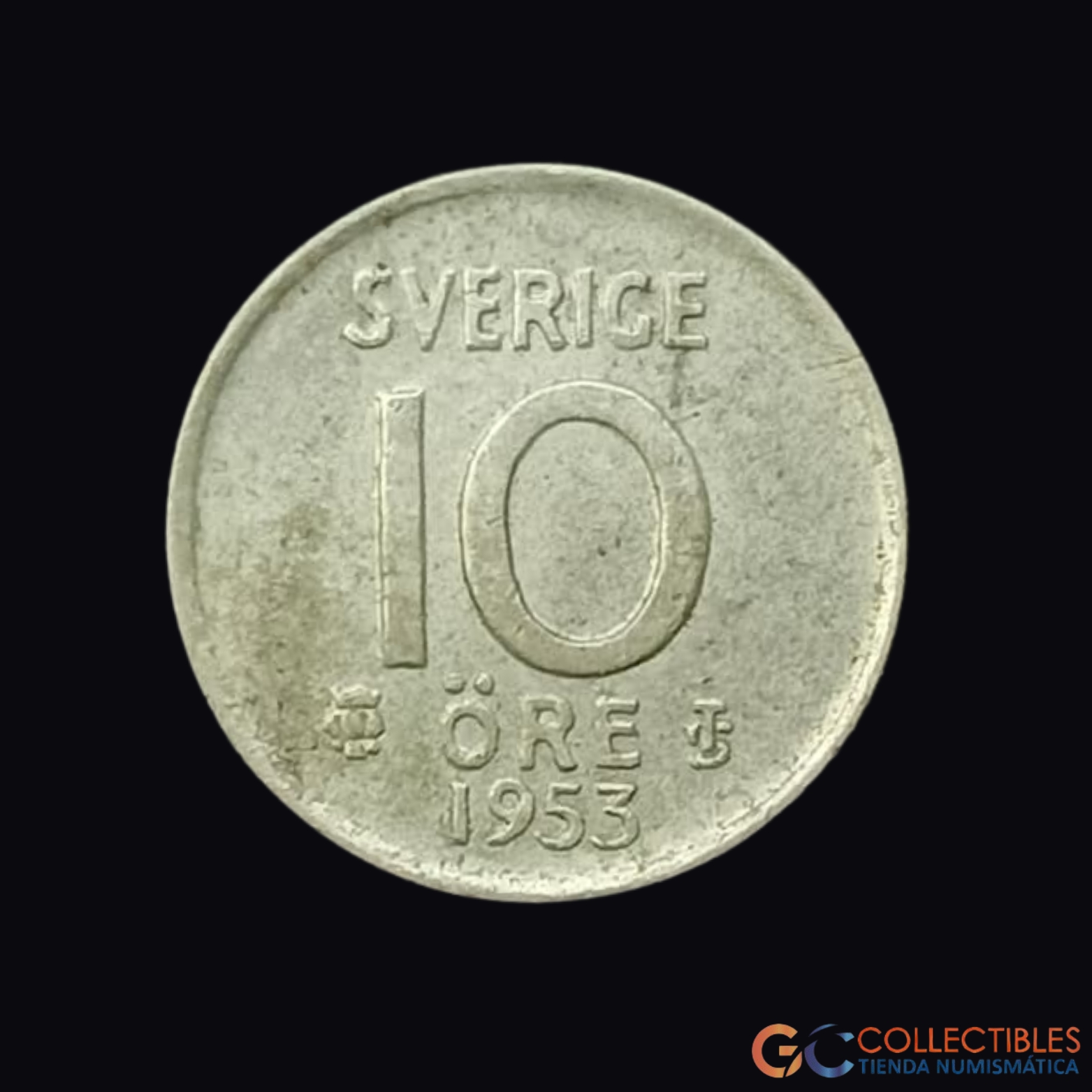 Lote 0280 - Suecia – 10 Öre 1953