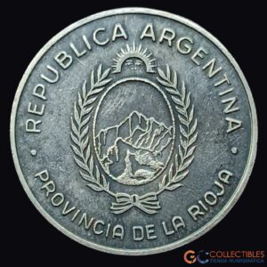 Lote 0281 - Argentina – La Rioja, 12 Pesos Convertibles 1991 “Diaguita” (Medalla monetaria)