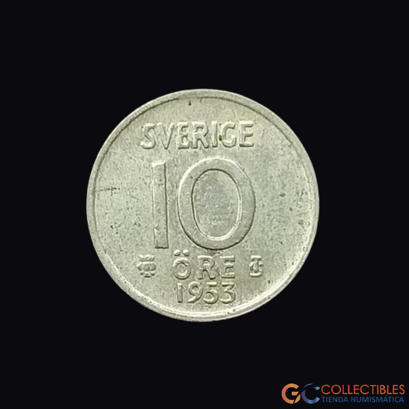Lote 0282 - Suecia – 10 Öre 1953