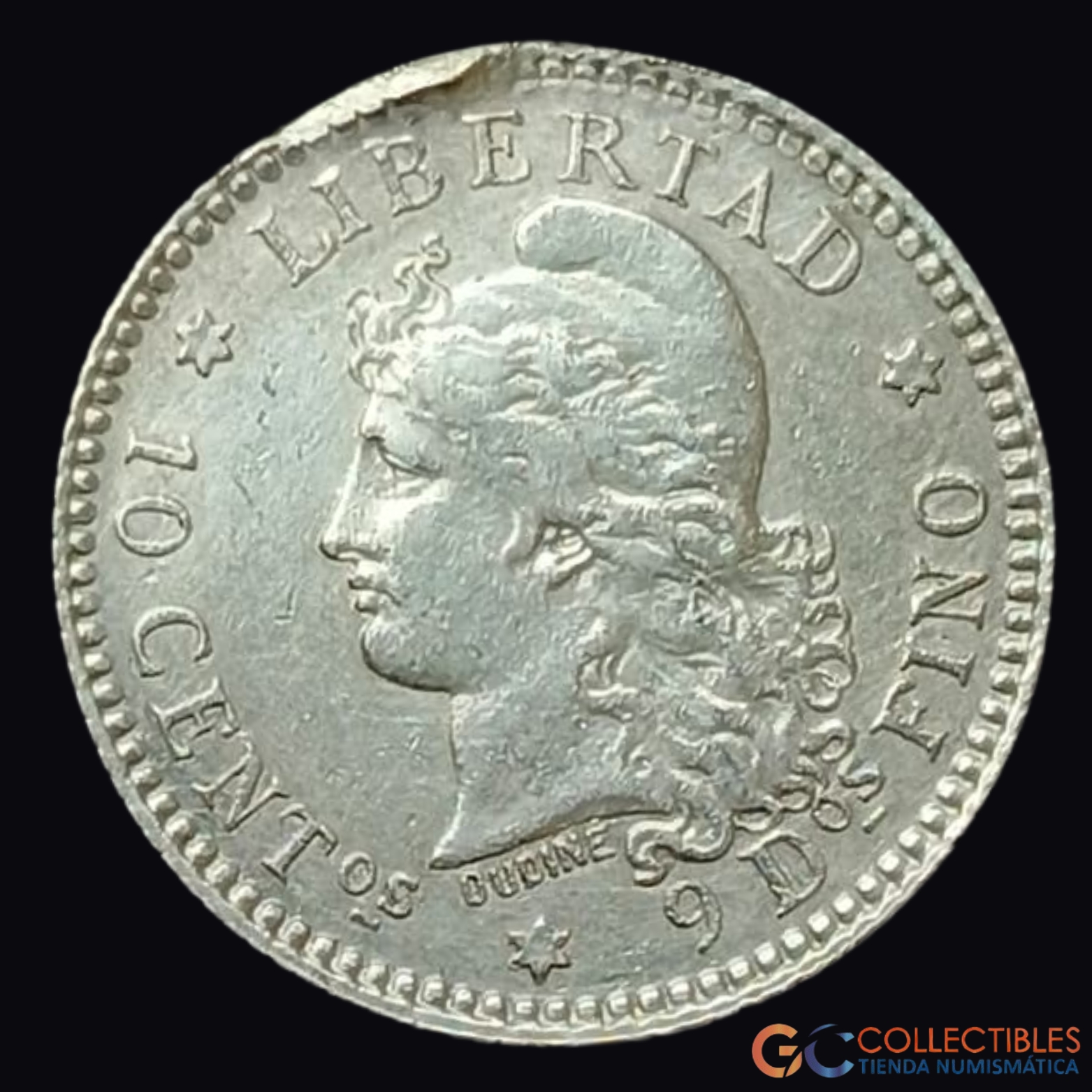 Lote 0283 - Argentina – 10 Centavos 1883