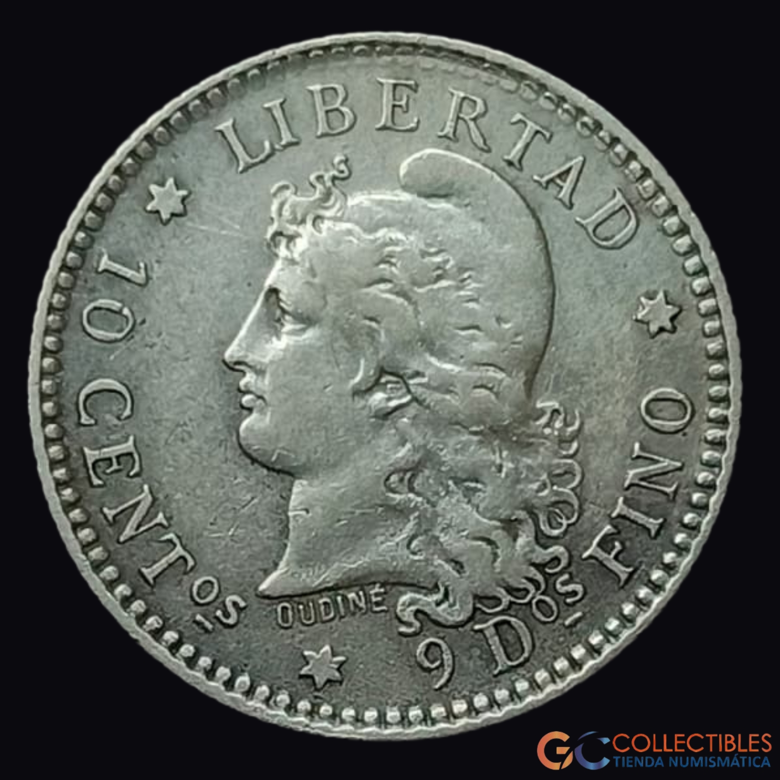 Lote 0284 - Argentina – 10 Centavos 1883