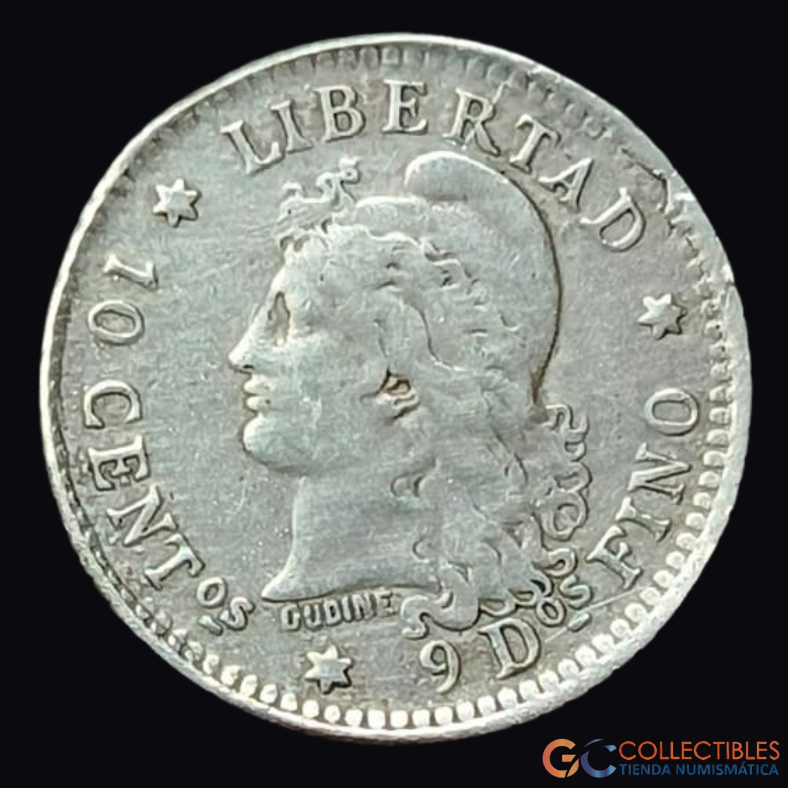Lote 0285 - Argentina – 10 Centavos 1882