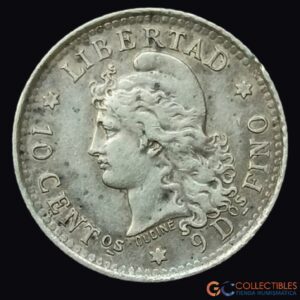 Lote 0287 - Argentina – 10 Centavos 1882