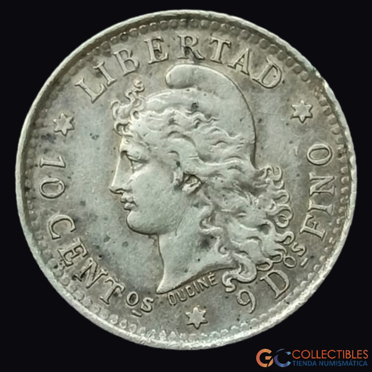 Lote 0287 - Argentina – 10 Centavos 1882