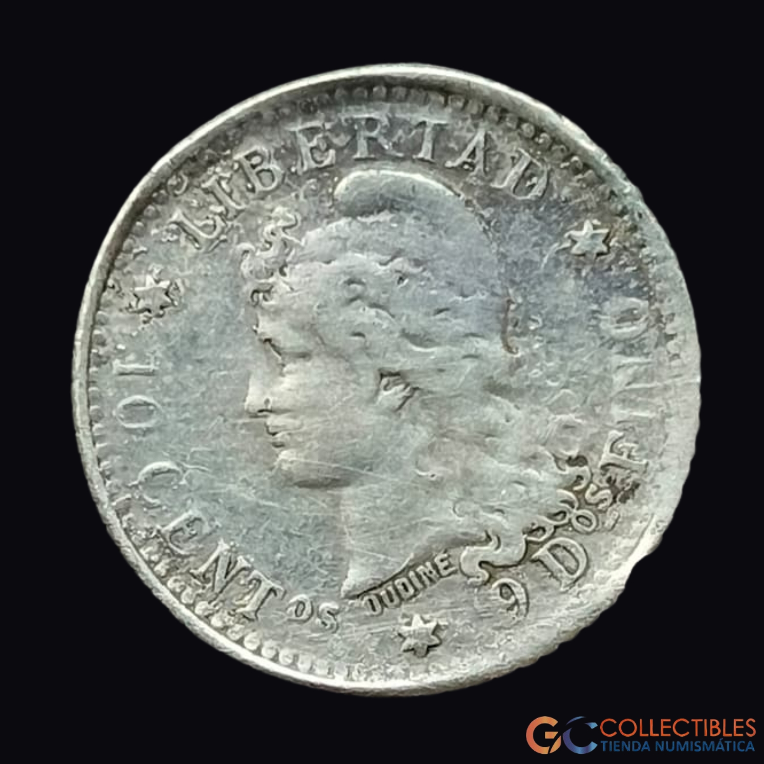Lote 0288 - Argentina – 10 Centavos 1882