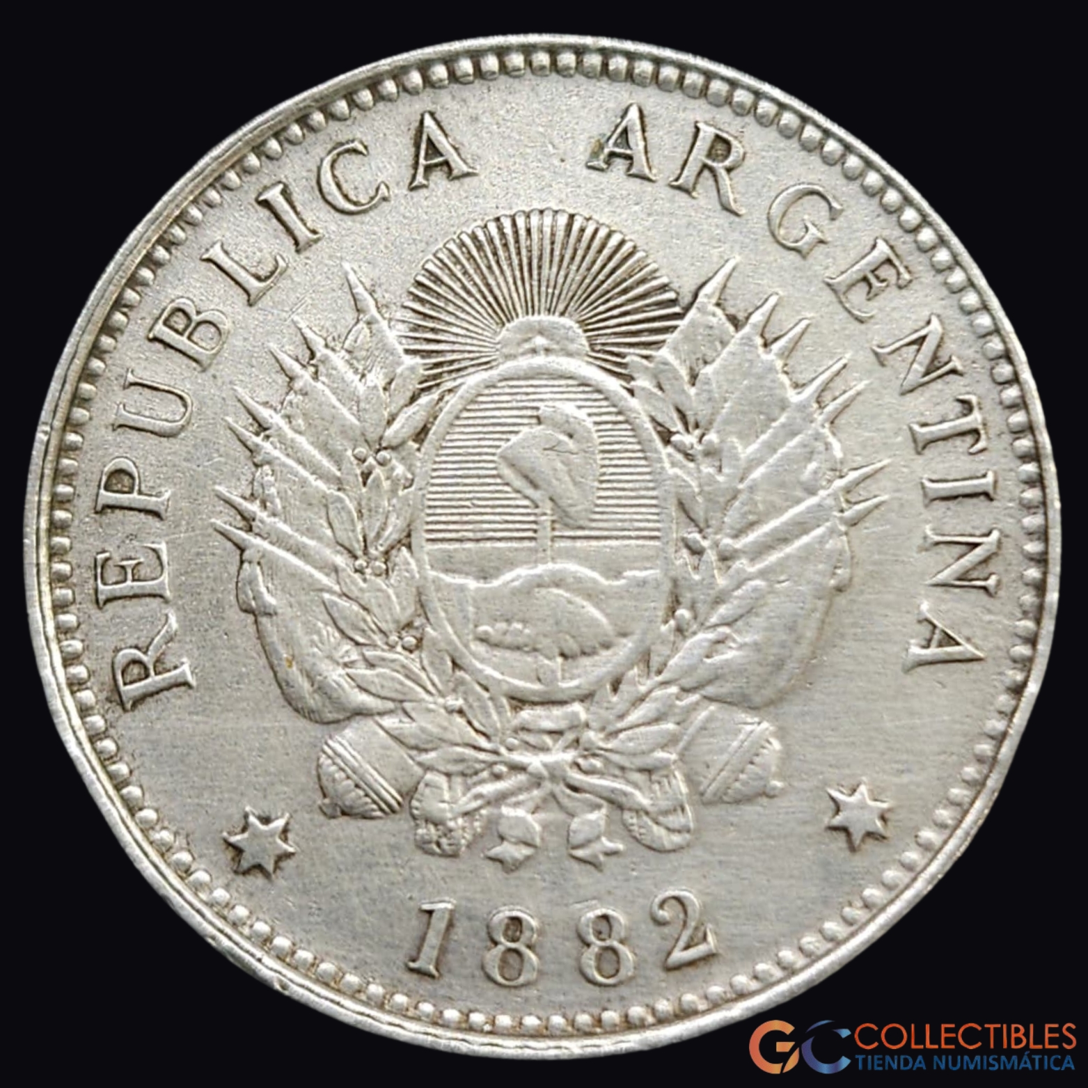 Lote 0289 - Argentina – 20 Centavos 1882
