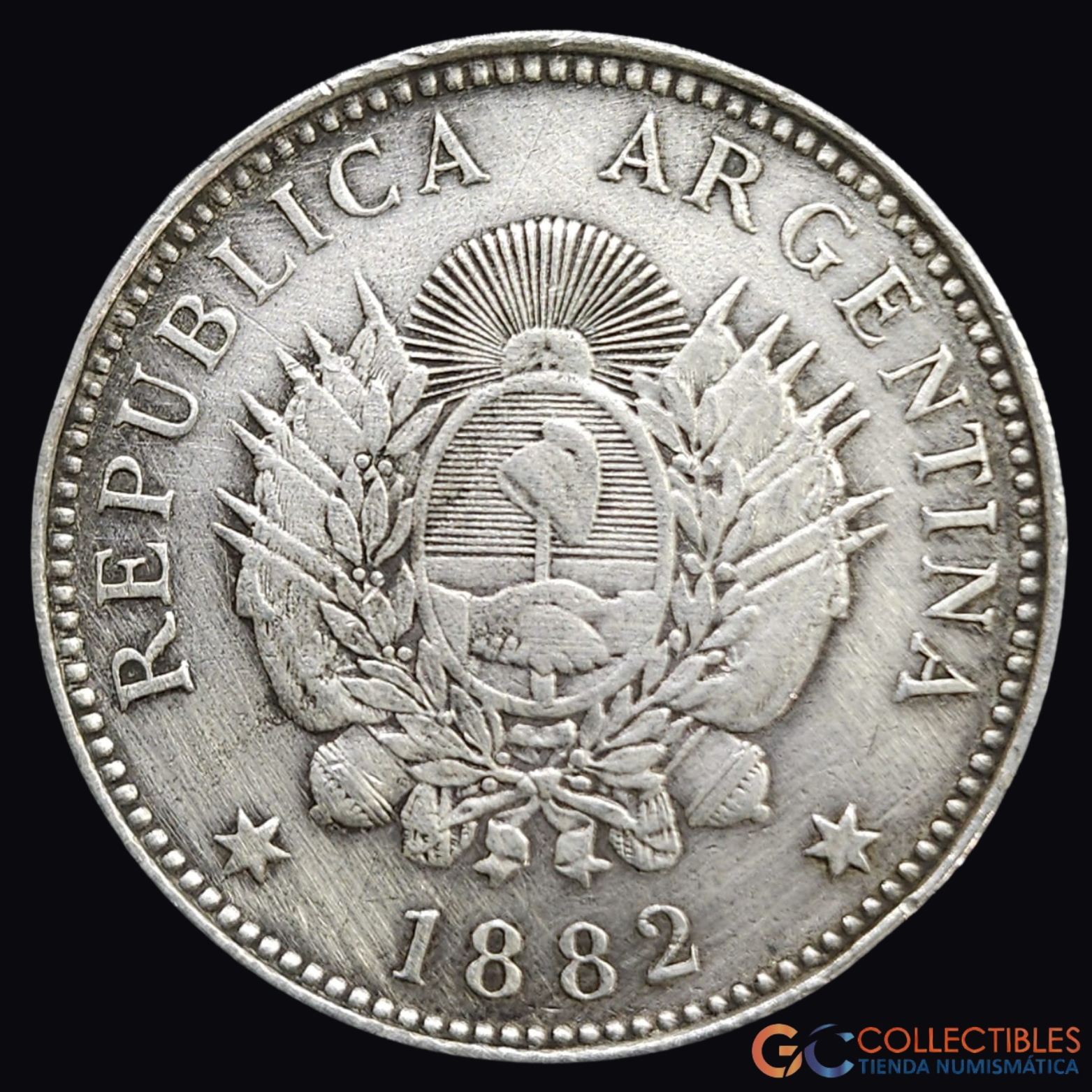 Lote 0290 - Argentina – 20 Centavos 1882