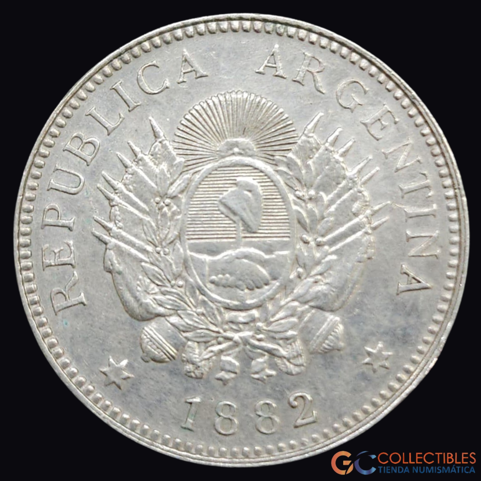 Lote 0292 - Argentina – 20 Centavos 1882