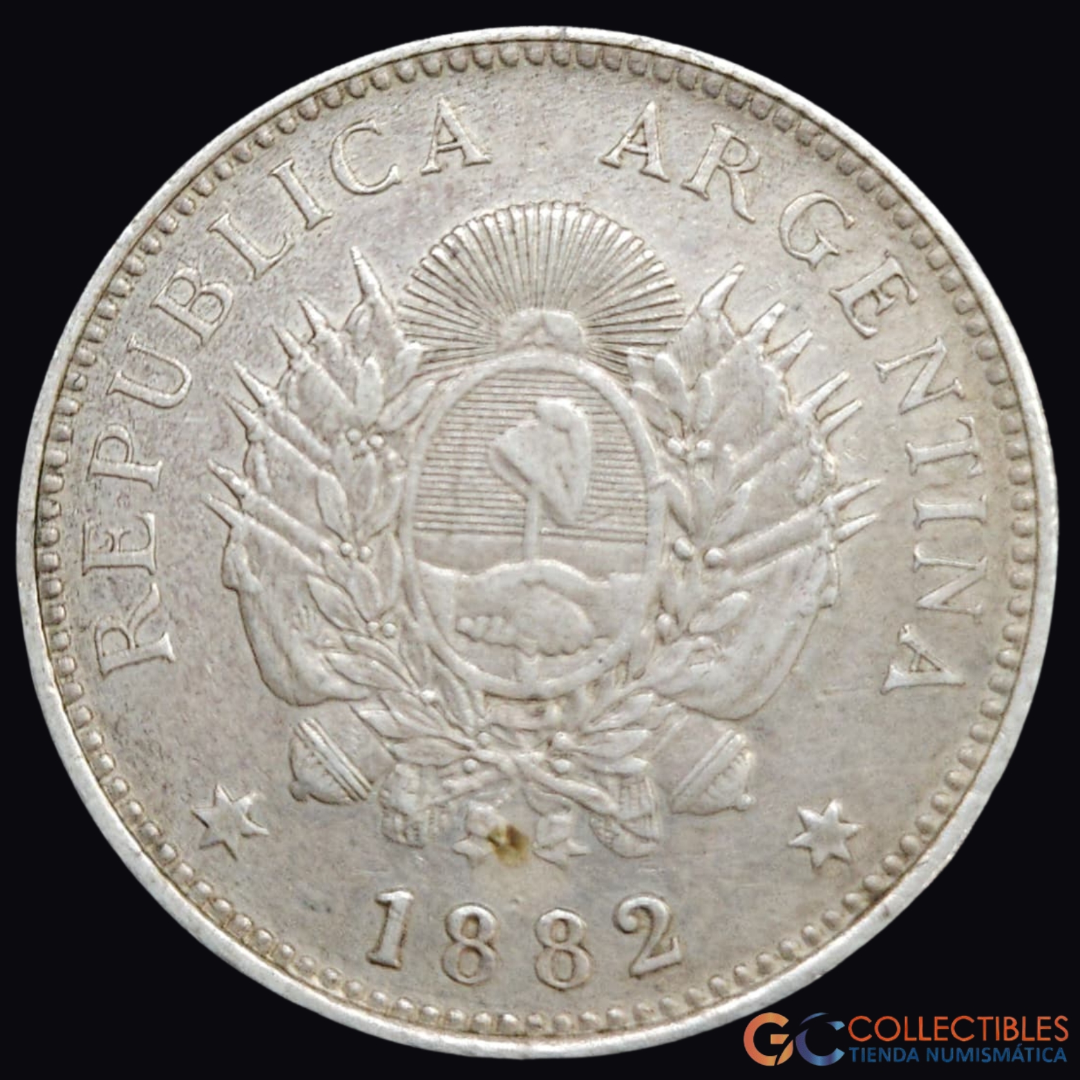 Lote 0293 - Argentina – 20 Centavos 1882