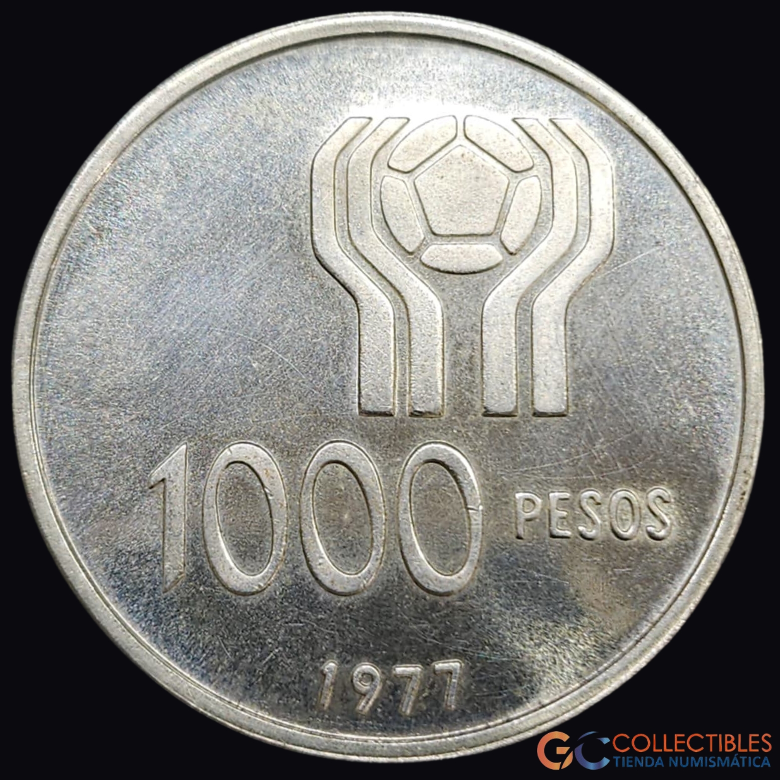 Lote 0294 - Argentina – 1000 Pesos 1977 “Copa Mundial de la FIFA, Argentina 1978”