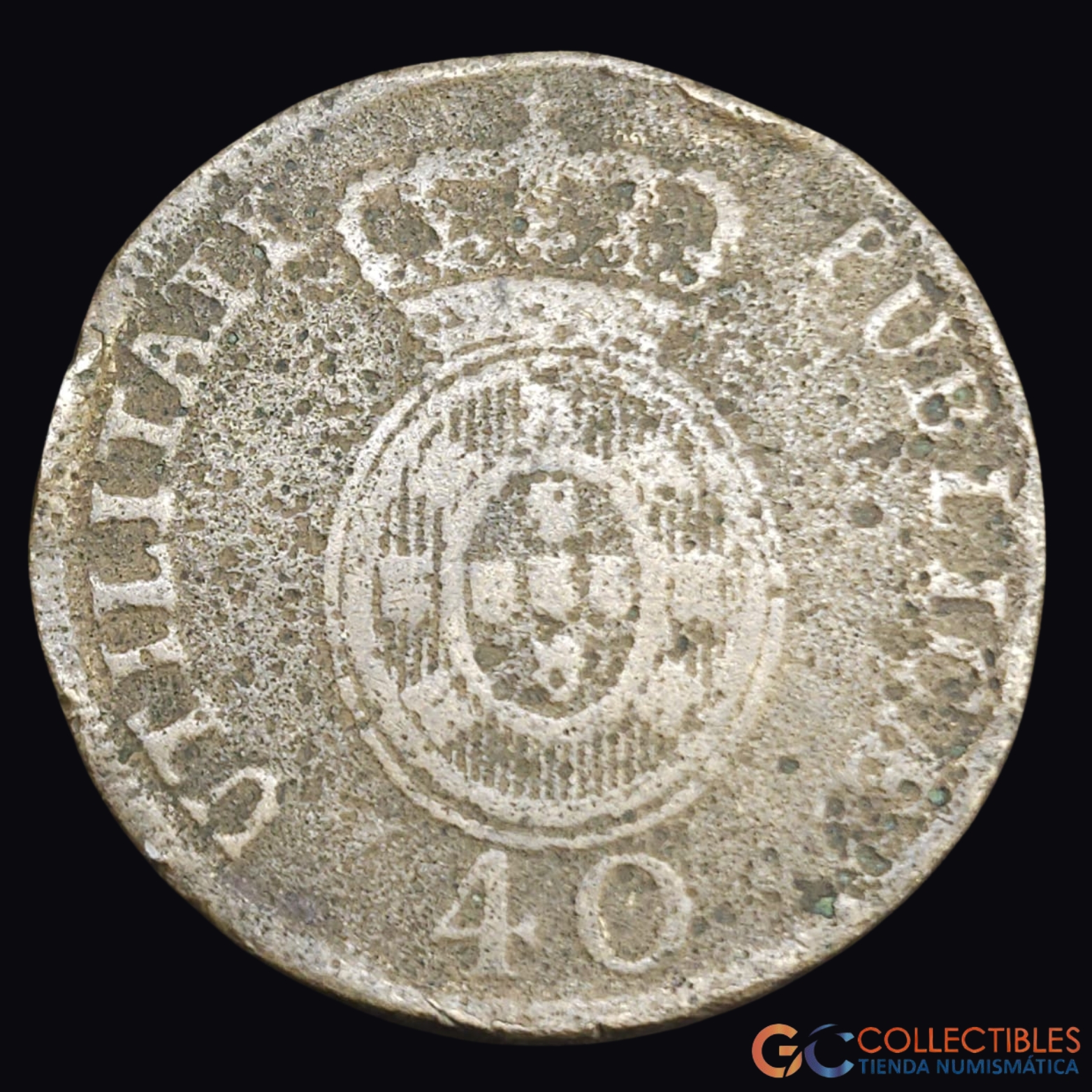 Lote 0300 - Portugal – 40 Réis 1812