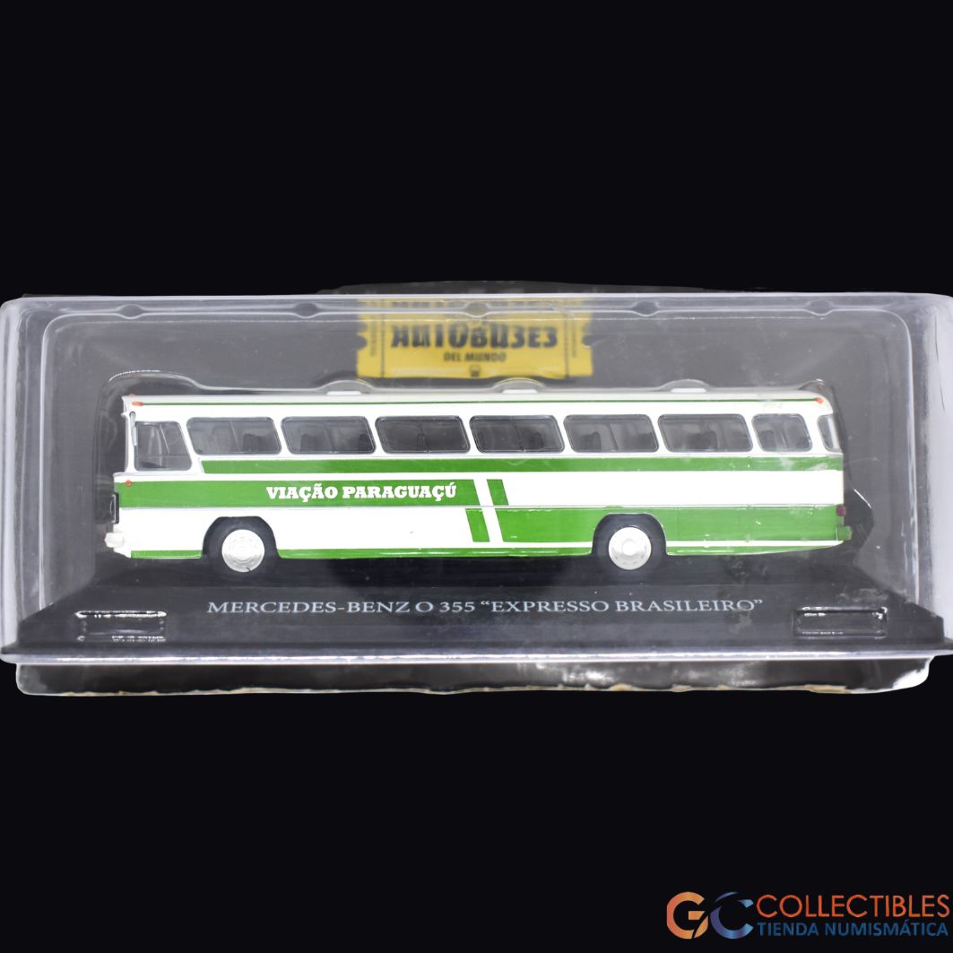 Lote 3014 - Miniatura “Mercedes-Benz O 355 Expresso Brasileiro – Viação Paraguaçú” perteneciente a la colección Autobuses del Mundo.