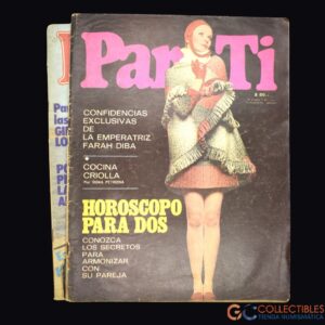 Lote 3029 - Lote de 2 revistas “Para Ti”, publicación femenina clásica con notas sobre moda, salud, psicología y sociedad.