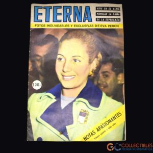 Lote 3042-Revista conmemorativa Eterna, dedicada a Eva Perón, “La Dama de la Esperanza”.
