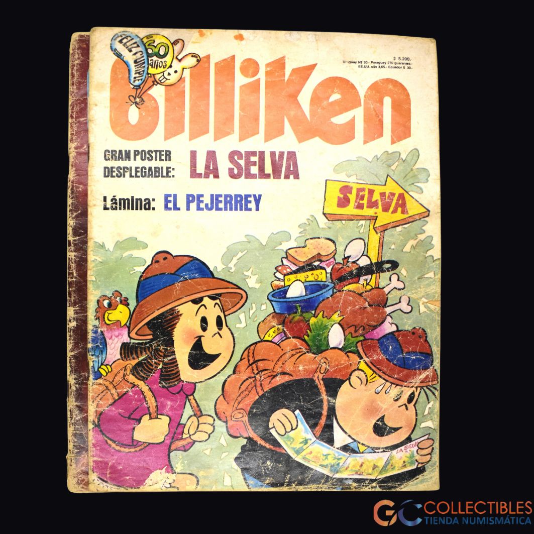 Lote 3045-Revistas infantiles Billiken, números originales con temática histórica y educativa.